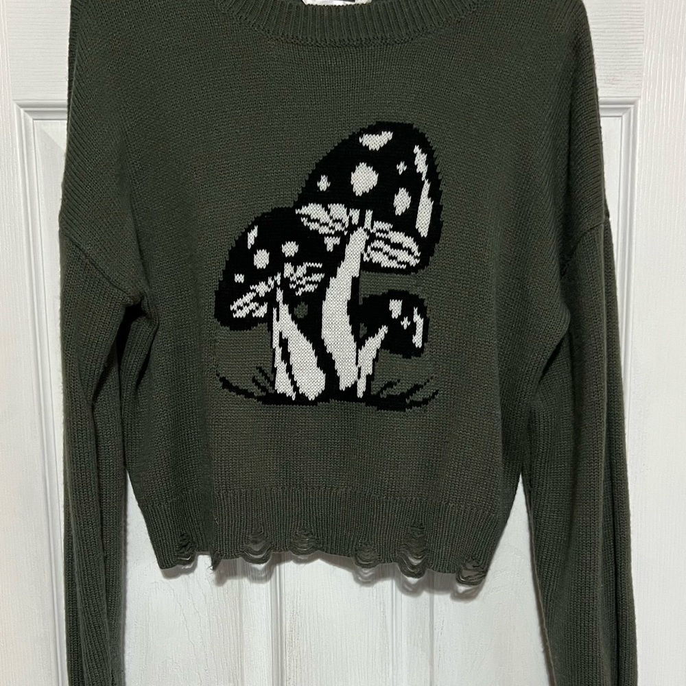 No Boundaries Gray Knit Sweater